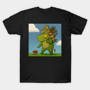 mushroom picker frog T-Shirt